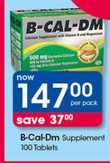 B-Cal-Dm Supplement Tablets-100's Per Pack