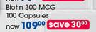 GNC Biotin 300 MCG Capsules--100's Per Pack