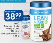 GNC Total Lean Shake Ready-To-Drink 414ml Or Total Lean Shake 25 1.83lb-Each