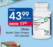 Clicks Apple Cider Vinegar 60 Capsules