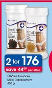 Clicks Trimshake Meal Replacement-2x450g Per Offer