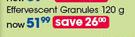 Alkafizz Effervescent Granules-120g Each