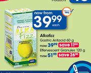 Alkafizz Gastric Antacid-60g Each