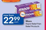 Moov Rapid Relief Pain Relief Products-Each 