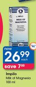 Impilo Milk Of Magnesia-100ml Each