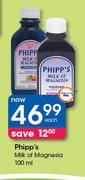 Phipp's Milk Of Magnesia-100ml Each