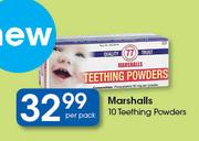 Marshalls 10 Teething Powders-Per Pack