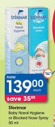 Sterimar Baby Nasal Hygiene Or Blocked Nose Spray-50ml Each