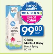 Clicks Made 4 Baby Nasal Spray-50ml Each