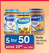 Purity 3rd Foods-5x200ml Per Offer