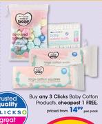 Clicks Baby Cotton Products-Per Pack