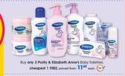 Purity & Elizabeth Anne's Baby Toiletries-Each