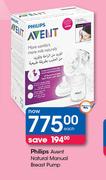 Philips Avent Natural Manual Breast Pump-Each 