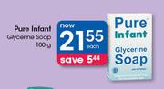 Pure Infant Glycerine Soap-100g Each