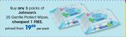 Johnson's 25 Gentle Protect Wipes-Per Pack