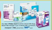 Philips Avent Soothers, Breast Milk Bags, Breast Milk Storage Cups Or Breast Milk Containers-Each