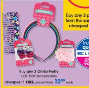 Oh-So Pretty Kids Hair Accessories-Each