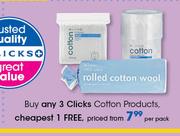 Clicks Cotton Products-Per Pack