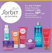 Sorbet Single Products(Excl. Body Butter And Body Wash 400ml)-Each