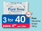 Pure Glycerne Soaps-3X150g