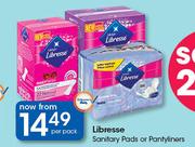 Libresse Sanitary Pads Or Pantyliners-Per Pack