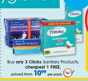 Clicks Sanitary Products-Per Pack