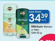 Mitchum Women Or Men Gels-63g Each