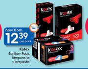 Kotex Sanitary Pads, Tampons Or Pantyliners-Per Pack
