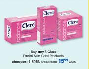 Clere Facial Skin Care Products-Each