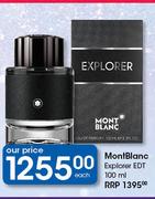 Montblanc Explorer EDT-100ml Each