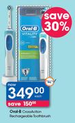 Oral-B Cross Action Rechargeable Toothbrush-Each