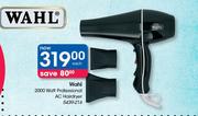 Wahl 2000 Watt Professional AC Hairdryer-Each