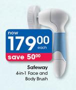 Safeway 4-In-1 Face And Body Brush-Each