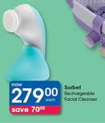 Sorbet Rechargeable Facial Cleanser-Each