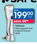 Safeway Rechargeable Hair & Beard Trimmer RHS5-Each