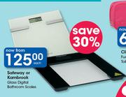 Safeway Kambrook Glass Digital Bathroom Scales-Each