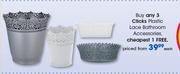 Clicks Plastic  Lace Bathroom Accessories-Each