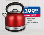 Kambrook 1.7 Litre Red Dome Kettle