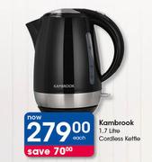 Kambrook 1.7Litre Cordless Kettle-Each