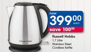 Russell Hobbs 1.7 Litre Stainless Steel Cordless Kettle