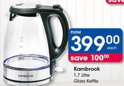 Kambrook 1.7 Litre Glass Kettle