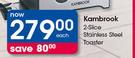 Kambrook 2-Slice Stainless Steel Toaster