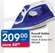 Russell Hobbs 1600 Watt Steam & Spray Iron RHI1283