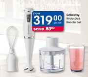 Safeway White Stick Blender Set-Per Set