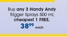 Handy Andy Trigger Sprays-500ml Each