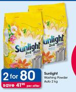 Sunlight Washing Powder Auto-2x2kg Per Offer