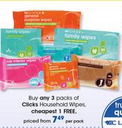 Clicks Household Wipes-Per Pack