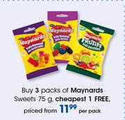 Maynards Sweets-75g Per Pack