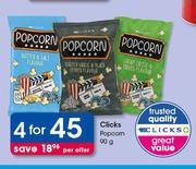 Clicks Popcorn-4x90g Per Offer