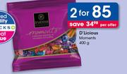 D'Licious Moments-2x400g Per Offer